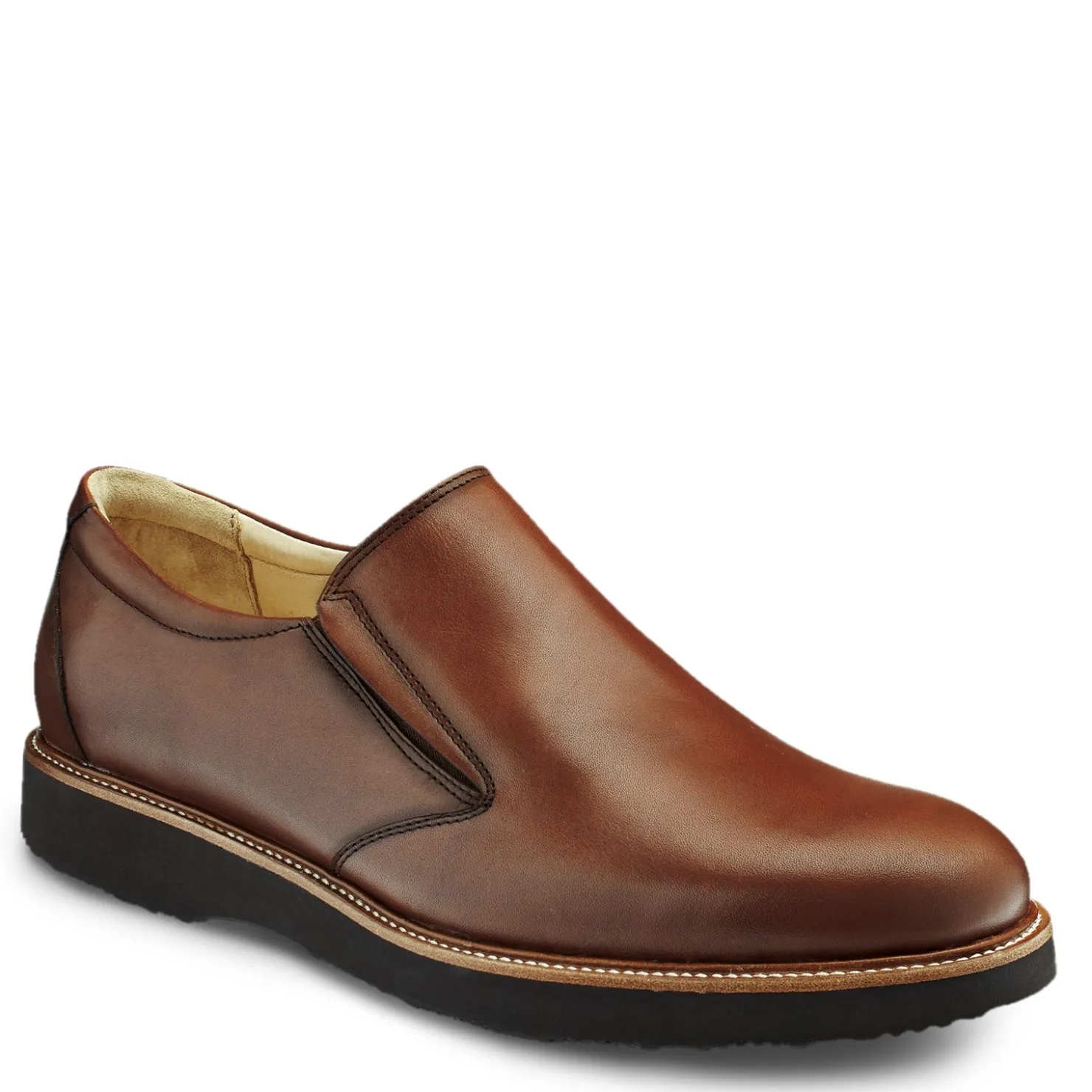 Loafers*Samuel Hubbard Men's , Frequent Traveler Slip-On Whiskey Tan Leather