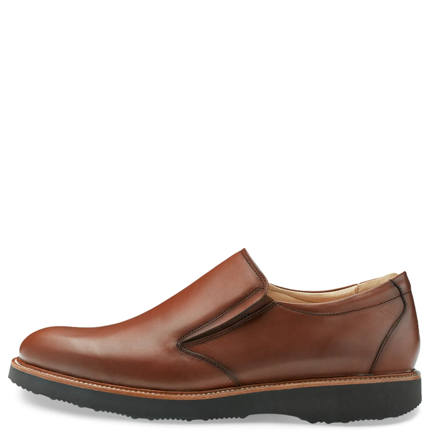 Loafers*Samuel Hubbard Men's , Frequent Traveler Slip-On Whiskey Tan Leather