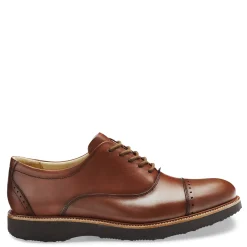 Dress*Samuel Hubbard Men's , Market Cap Oxford Whiskey Tan Leather