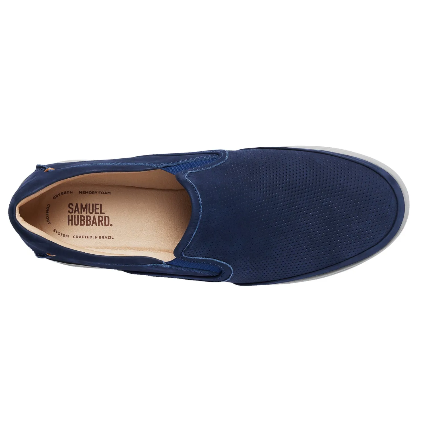 Slip-On Shoes*Samuel Hubbard Men's , Olema Slip-On Navy Nubuck