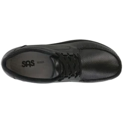 Walking*SAS Men's , Bouttime Lace-Up Black Matte