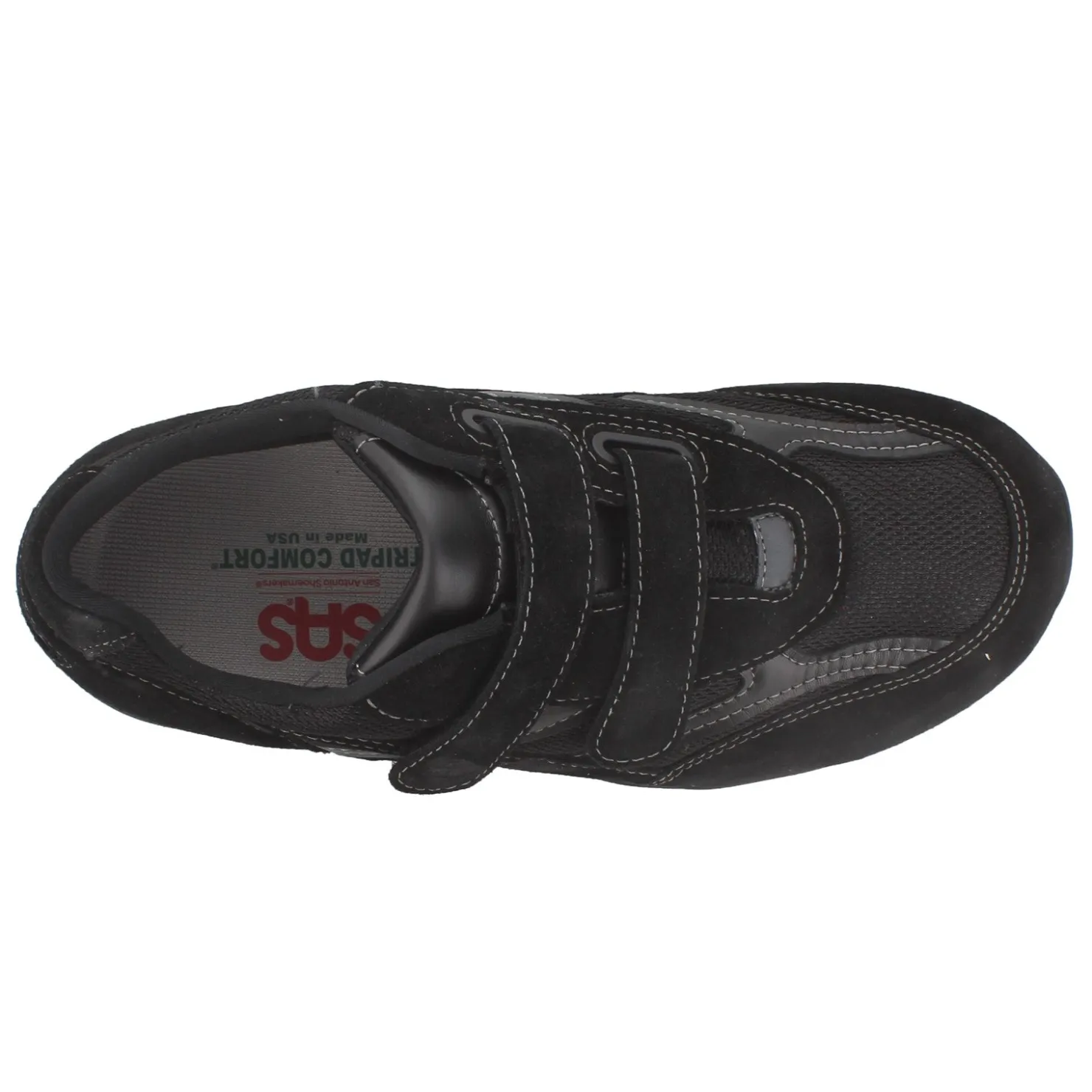 Walking*SAS Men's , JV Mesh Walking Shoe Black