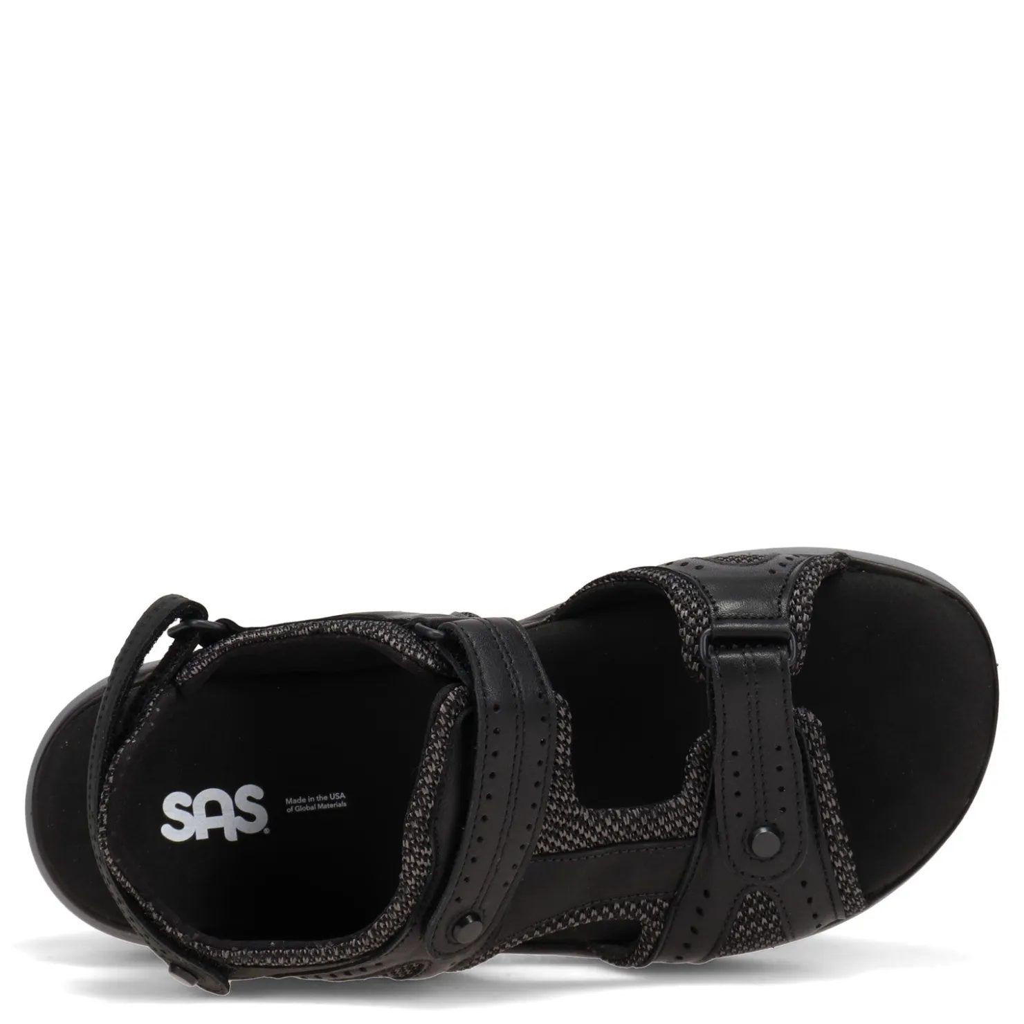 Footbed*SAS Men's , Maverick Sandal Black