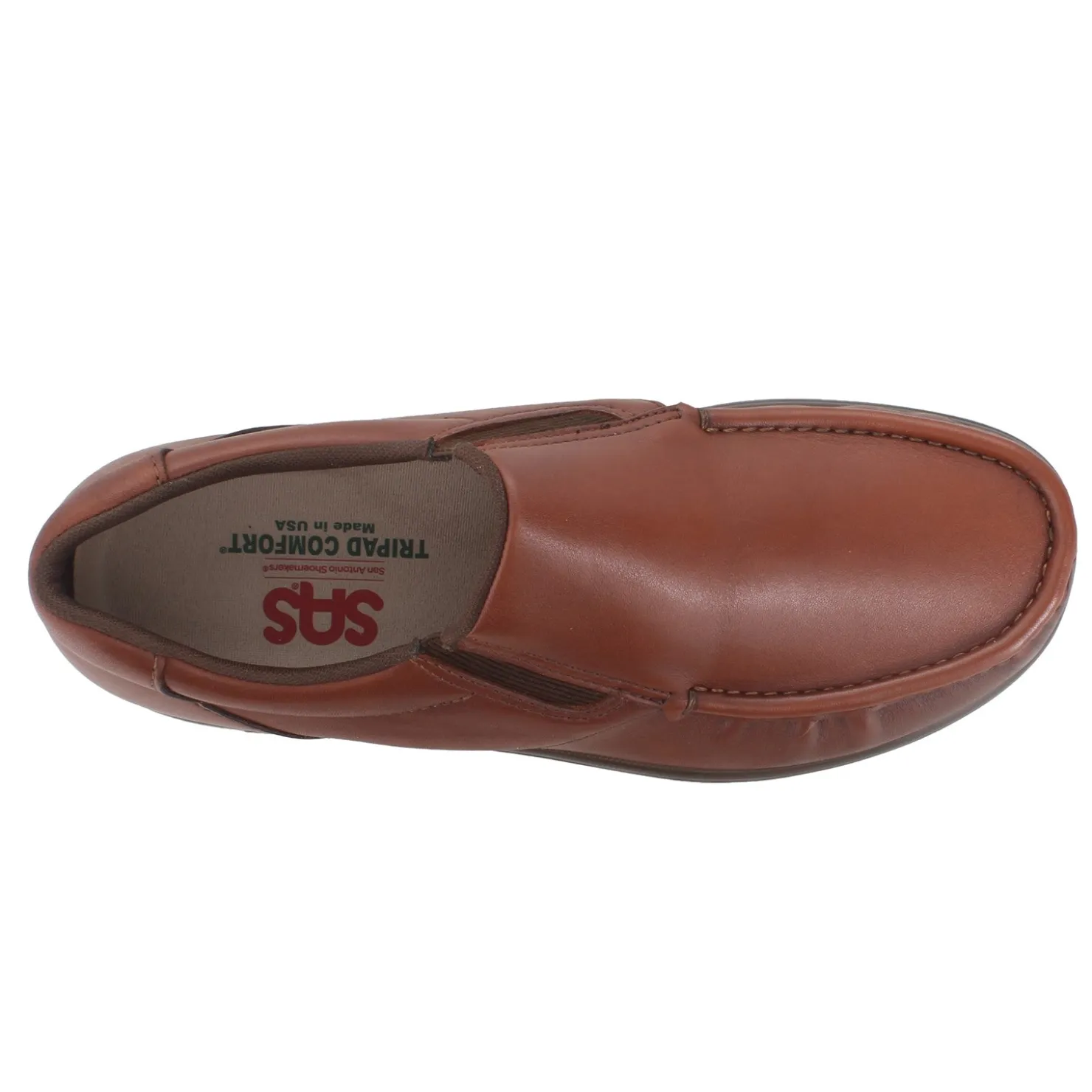 Dress*SAS Men's , Side Gore Loafer Antique Tan