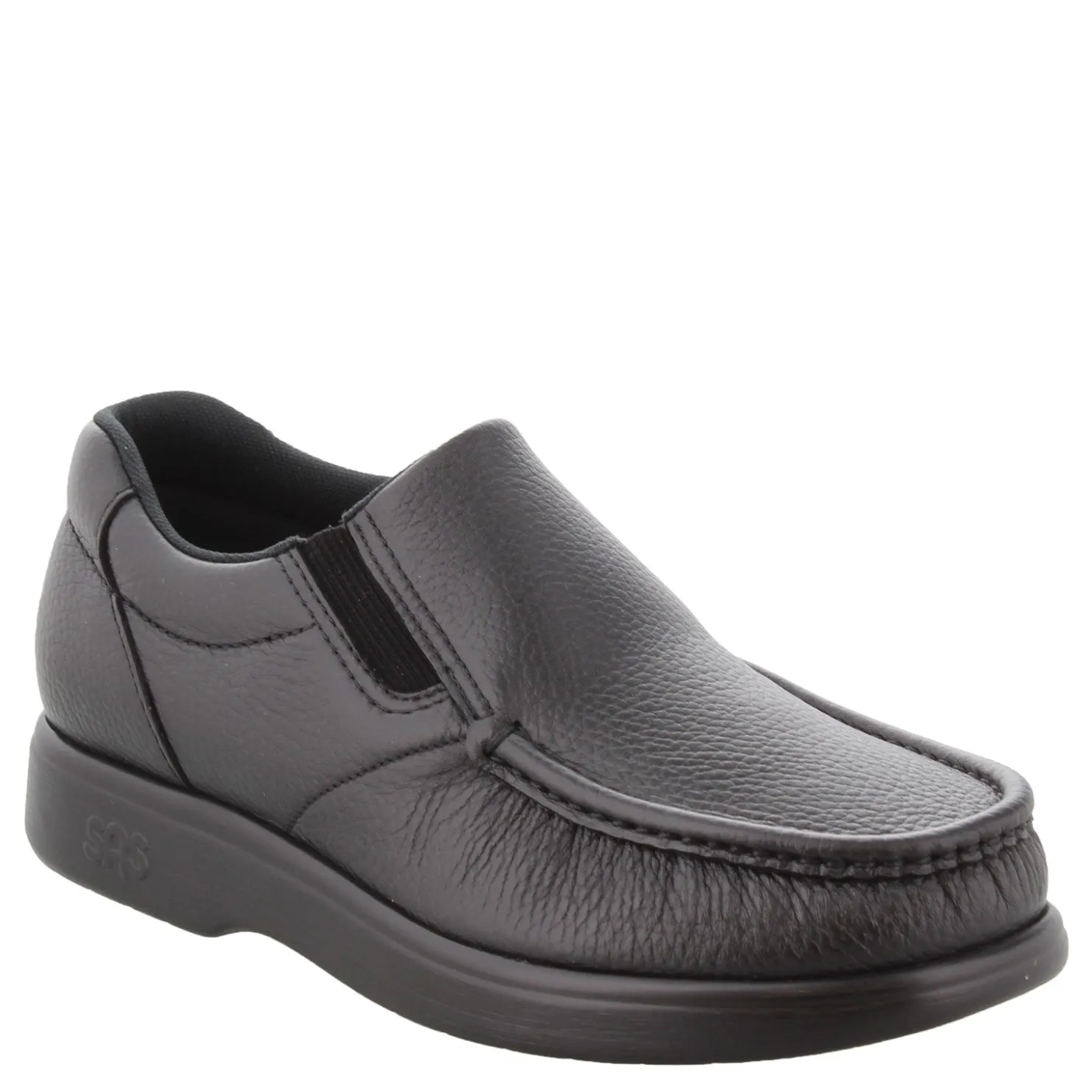 Loafers*SAS Men's , Side Gore Loafer Black