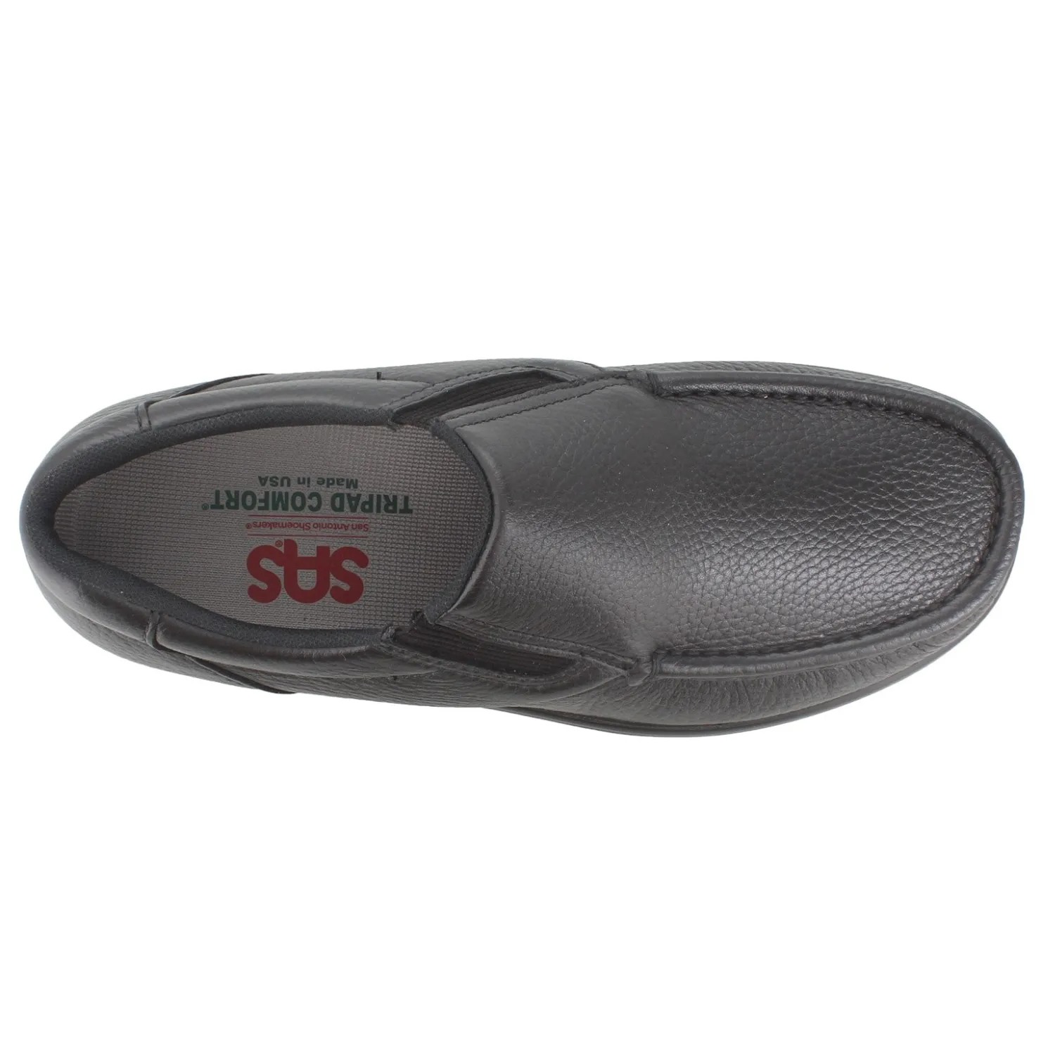 Loafers*SAS Men's , Side Gore Loafer Black