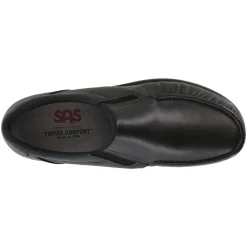 Slip-On Shoes*SAS Men's , Sidegore Loafer Black Smooth