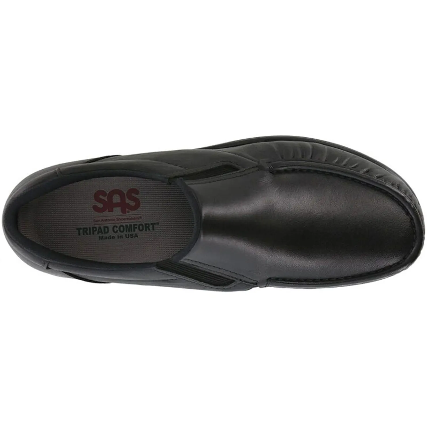 Slip-On Shoes*SAS Men's , Sidegore Loafer Black Smooth
