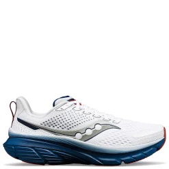 Running*Saucony Men's , Guide 17 Running Shoe White/Navy