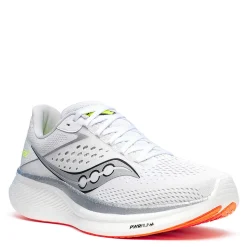 Running*Saucony Men's , Ride 17 Running Shoe White/Vizi