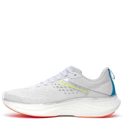 Running*Saucony Men's , Ride 17 Running Shoe White/Vizi