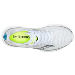 Running*Saucony Men's , Ride 17 Running Shoe White/Vizi