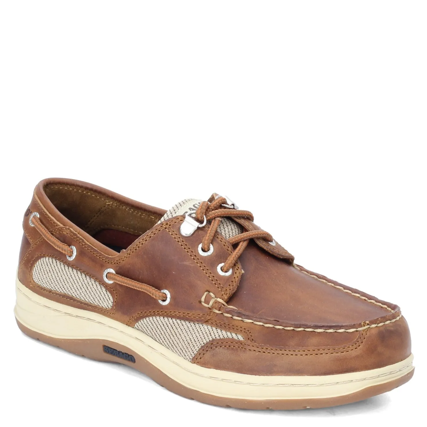Boat Shoes*Sebago Men's , Clovehitch Boat Shoe Brown Cinnamon