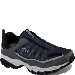 Sneakers & Athletics*Skechers Men's , After Burn M. Fit Sneaker - Wide Width Navy/Grey