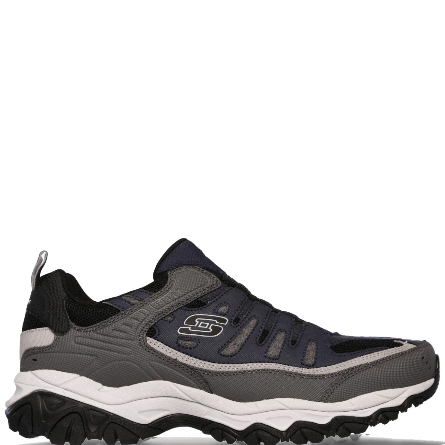 Sneakers & Athletics*Skechers Men's , After Burn M. Fit Sneaker - Wide Width Navy/Grey