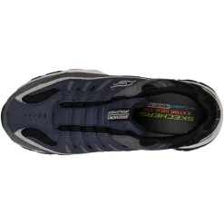 Sneakers & Athletics*Skechers Men's , After Burn M. Fit Sneaker - Wide Width Navy/Grey