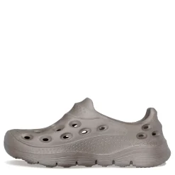 Clogs*Skechers Men's , Arch Fit Go Foam - Vintage Vibe Slip-On Dark Taupe
