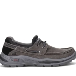 Boat Shoes*Skechers Men's , Arch Fit Motley - Oven Boat Shoe Black