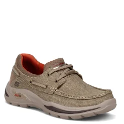Boat Shoes*Skechers Men's , Arch Fit Motley - Oven Boat Shoe Tan