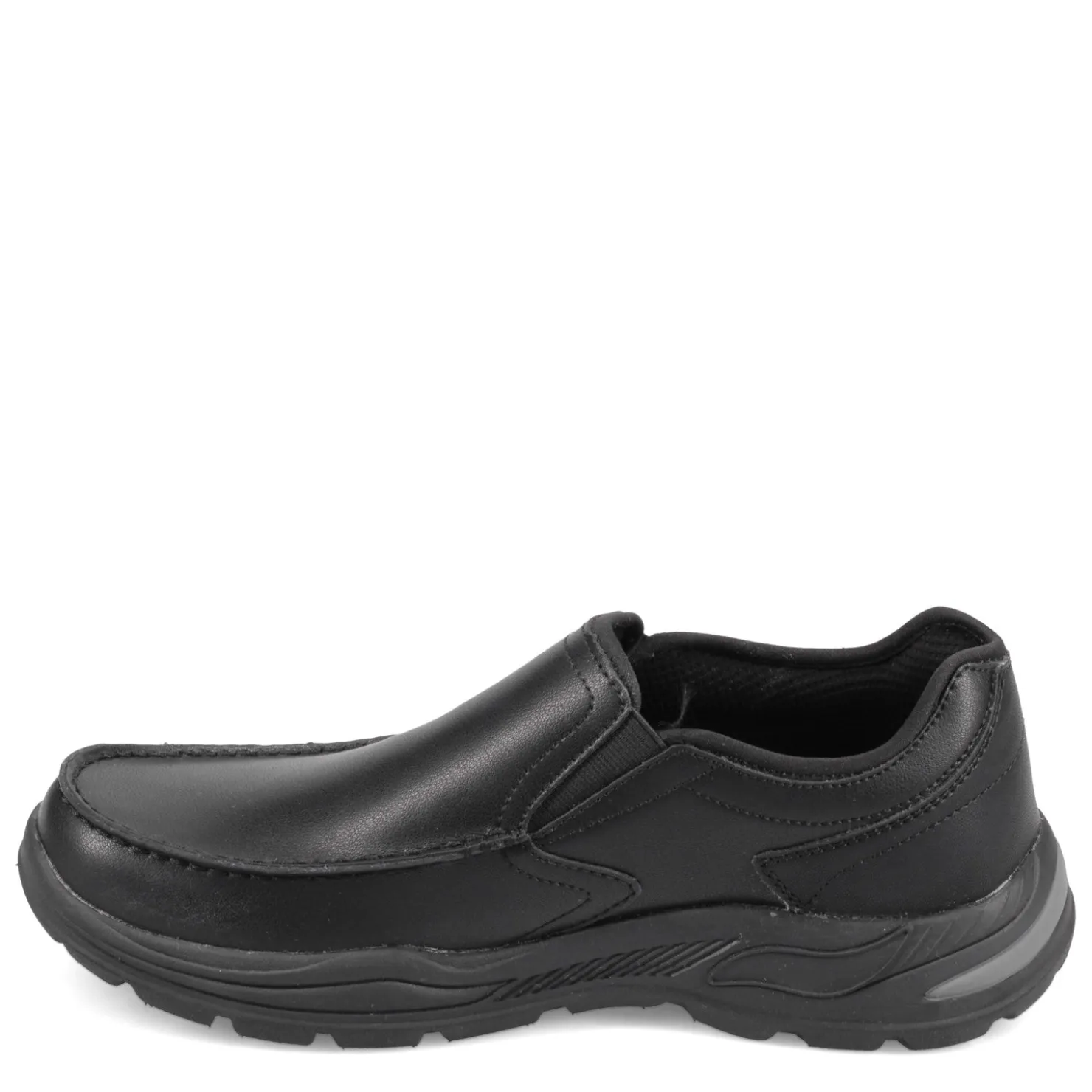 Walking*Skechers Men's , Arch Fit Motley - Hust Slip-On - Wide Width Black