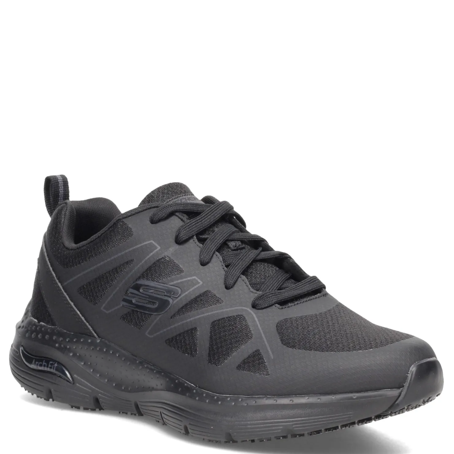 Sneakers & Athletics*Skechers Work Men's Skechers, Arch Fit SR - Axtell Work Shoe - Wide Width Black