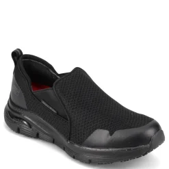 Slip-On Shoes*Skechers Work Men's Skechers, Arch Fit SR - Tineid Work Shoe Black
