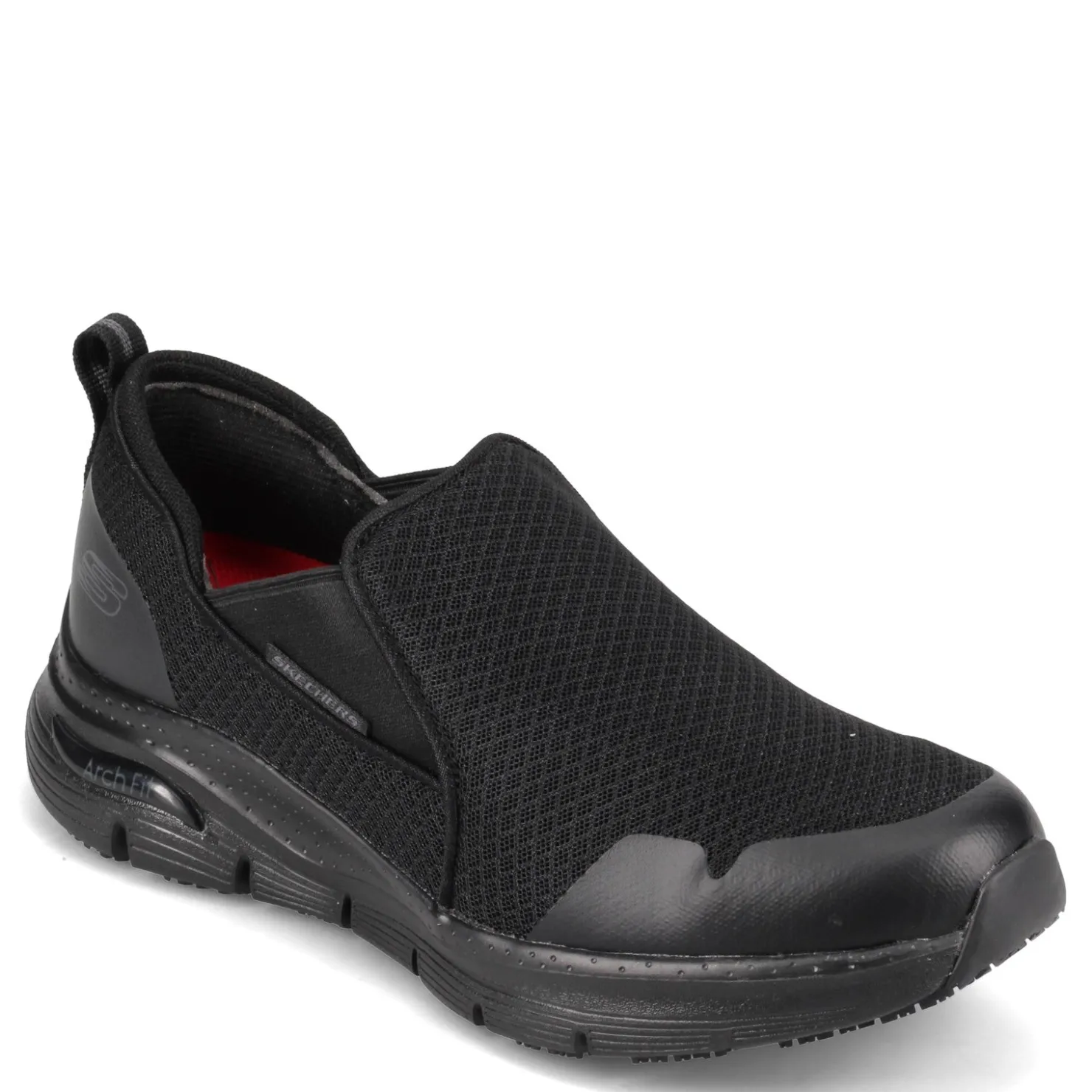 Slip-On Shoes*Skechers Work Men's Skechers, Arch Fit SR - Tineid Work Shoe Black