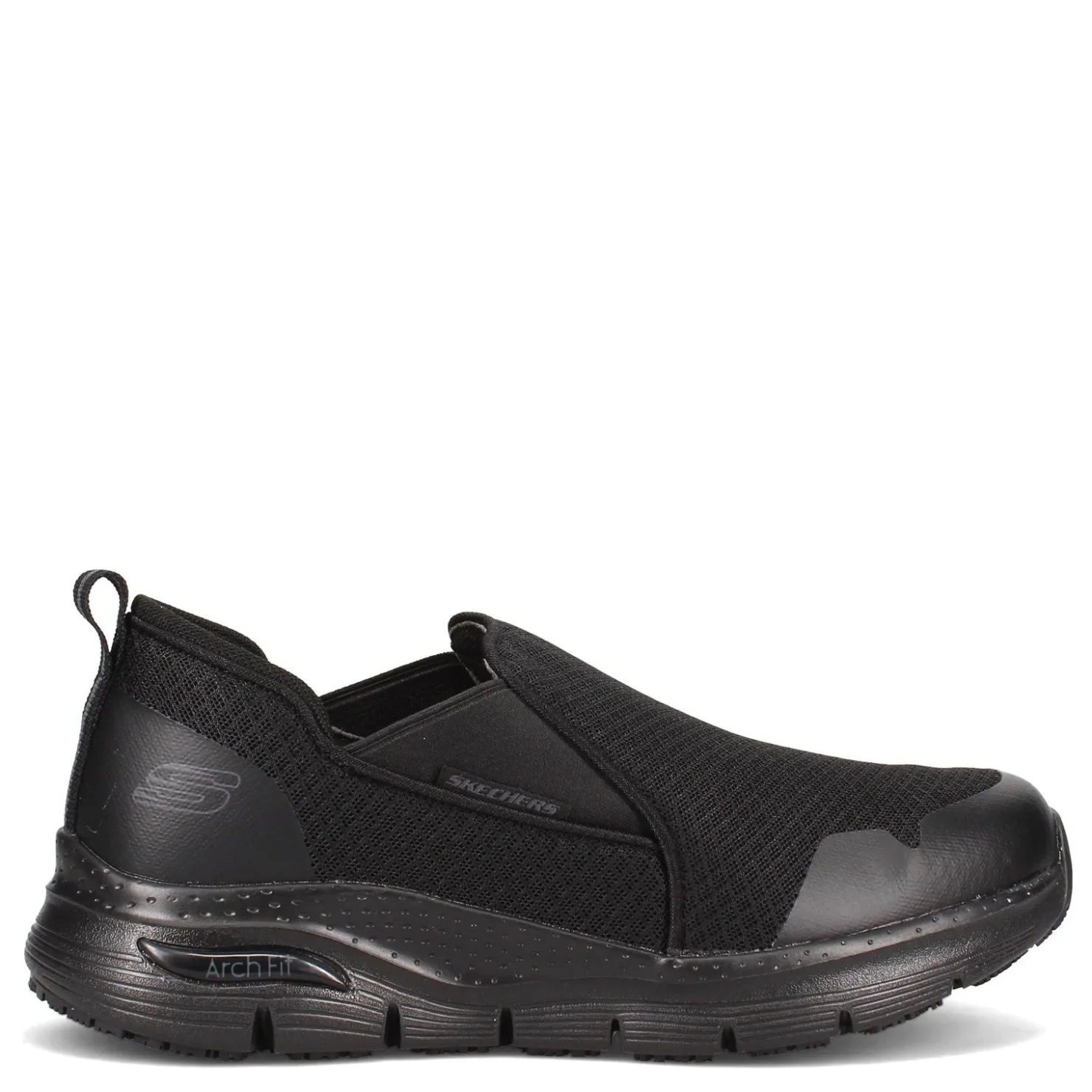 Slip-On Shoes*Skechers Work Men's Skechers, Arch Fit SR - Tineid Work Shoe Black