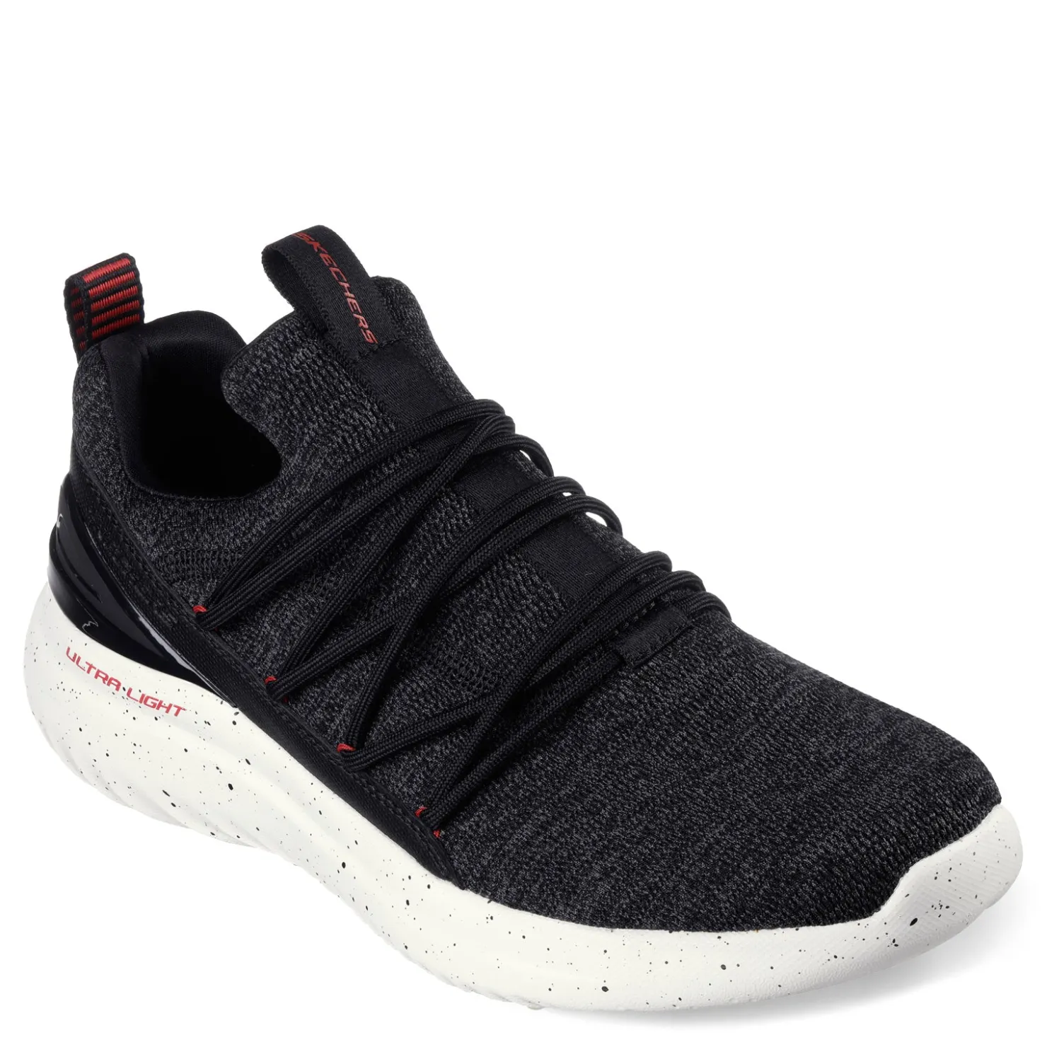 Walking*Skechers Men's , Bounder 2.0 - Future Currents Sneaker Black/Red