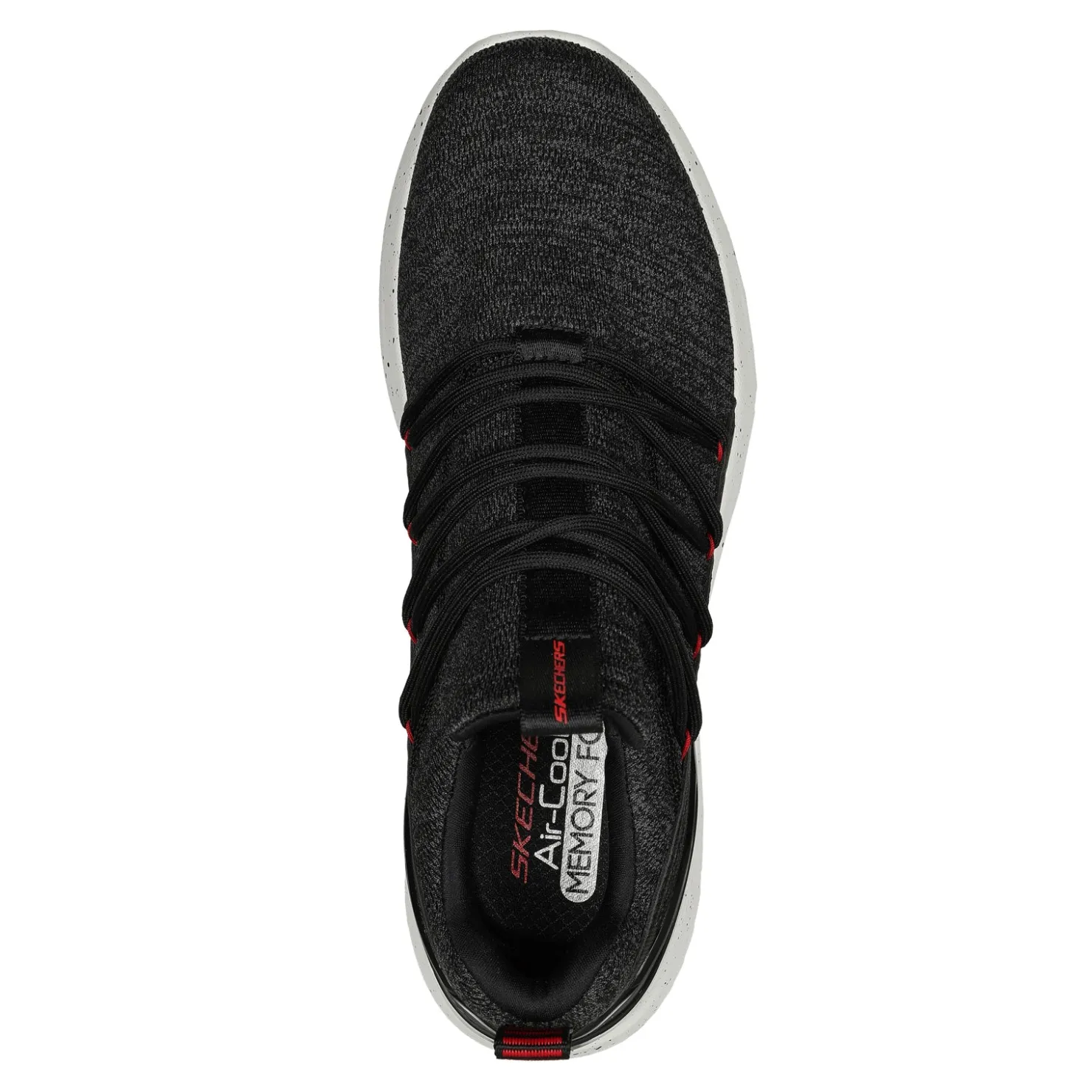 Walking*Skechers Men's , Bounder 2.0 - Future Currents Sneaker Black/Red