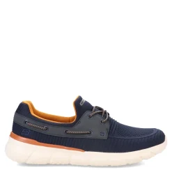 Boat Shoes*Skechers Men's , Del Retto - Clean Slate Boat Shoe Navy