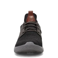 Oxfords*Skechers Men's , Delson 3.0 - Cicada Sneaker Black / Gray