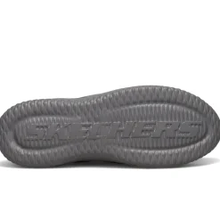 Oxfords*Skechers Men's , Delson 3.0 - Cicada Sneaker Black / Gray