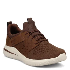 Fashion & Street*Skechers Men's , Delson 3.0 - Cicada Sneaker Dark Brown