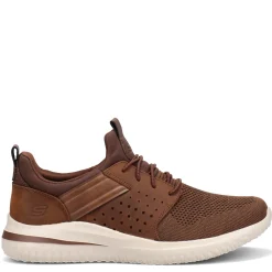 Fashion & Street*Skechers Men's , Delson 3.0 - Cicada Sneaker Dark Brown