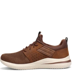 Walking*Skechers Men's , Delson 3.0 - Cicada Sneaker Dark Brown