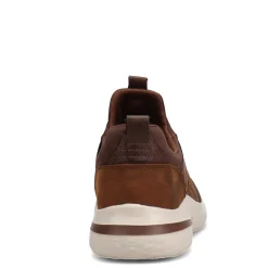 Walking*Skechers Men's , Delson 3.0 - Cicada Sneaker Dark Brown