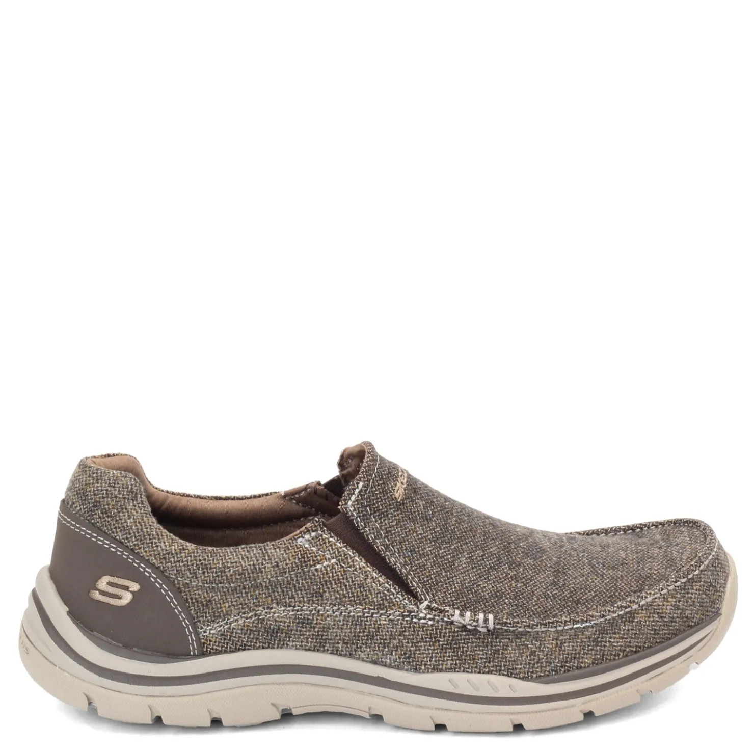 Slip-On Shoes*Skechers Men's , Expected - Avillo Slip-On Dark Brown
