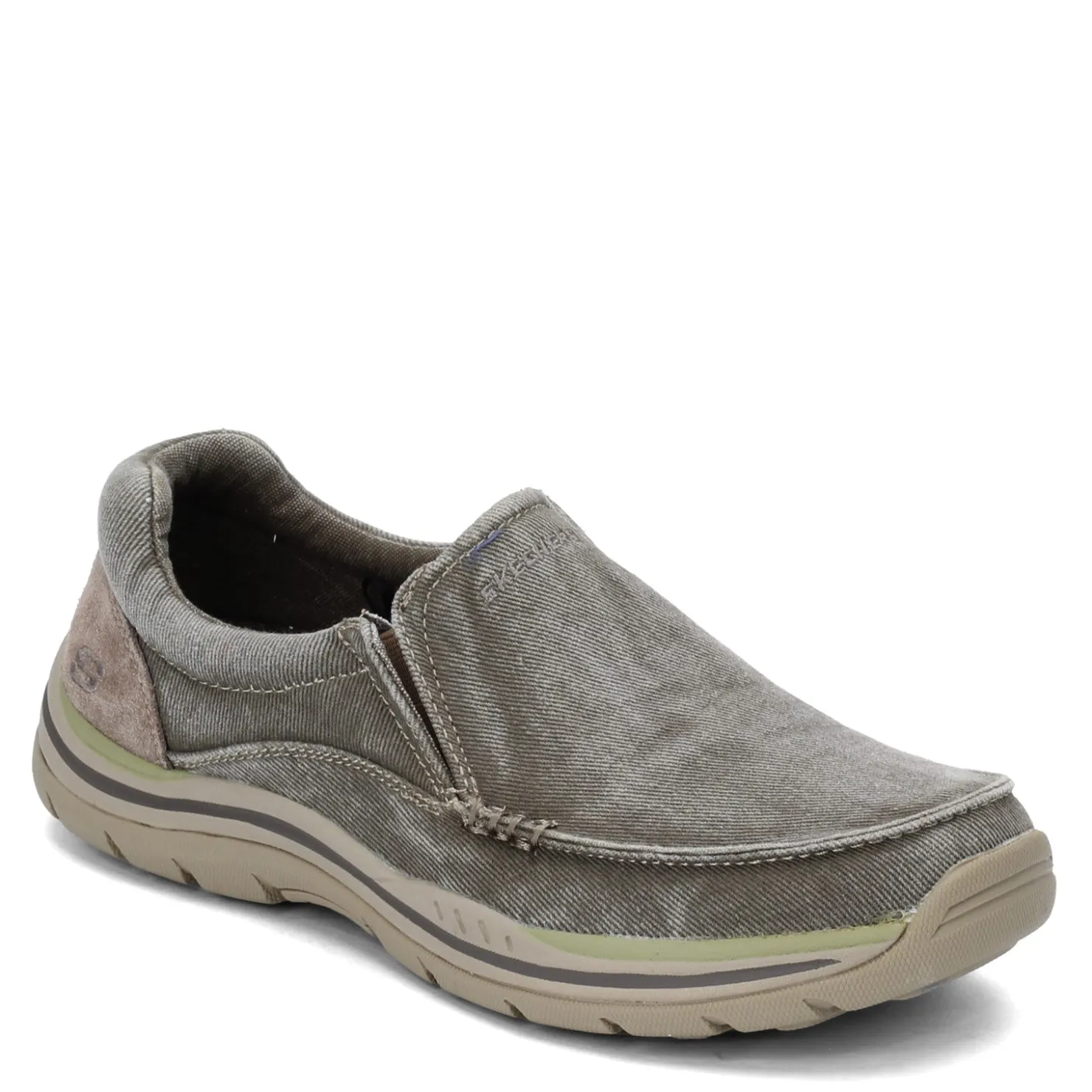 Slip-On Shoes*Skechers Men's , Expected - Avillo Slip on Shoe Khaki
