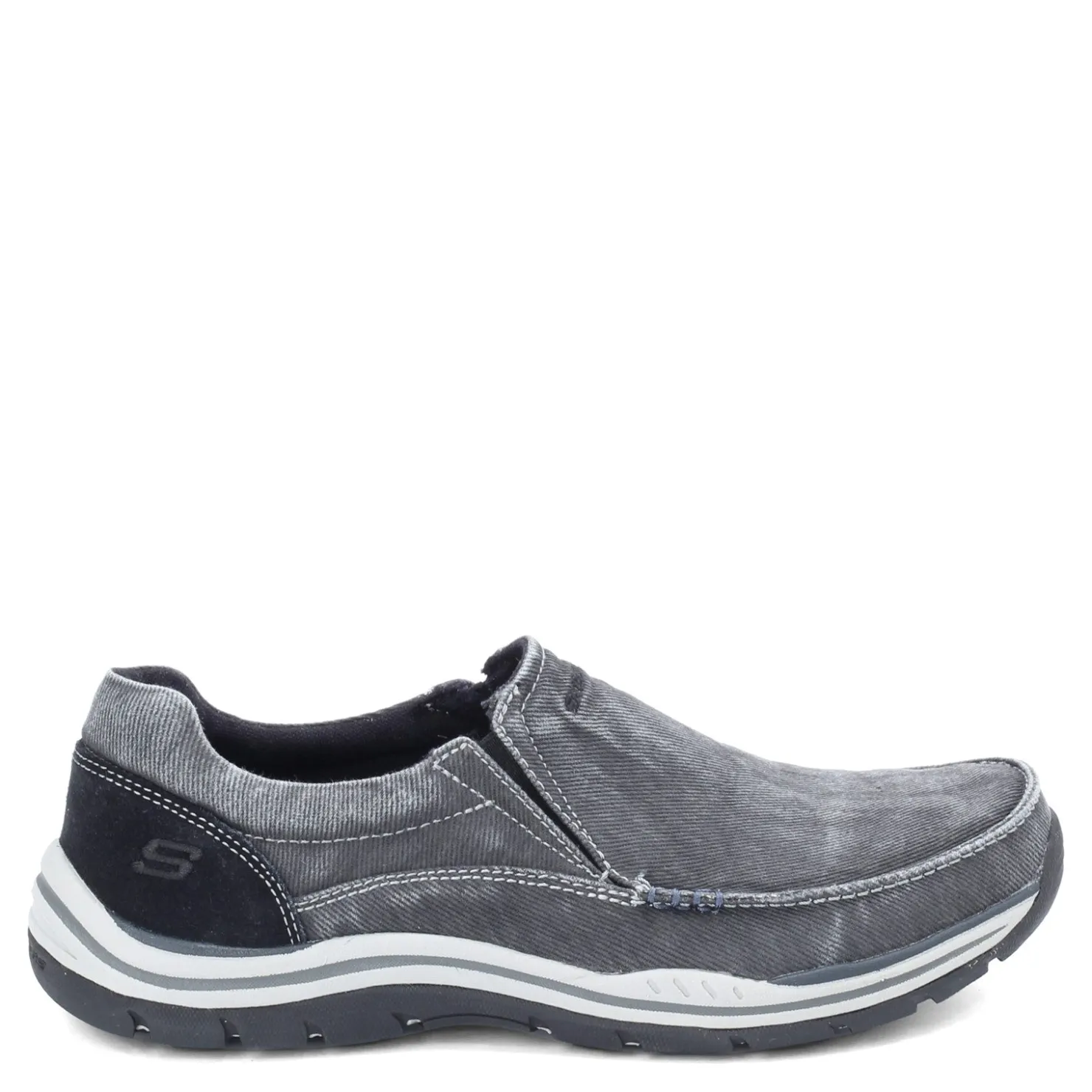 Slip-On Shoes*Skechers Men's , Expected Avillo Slip on Shoe Wide Width Black