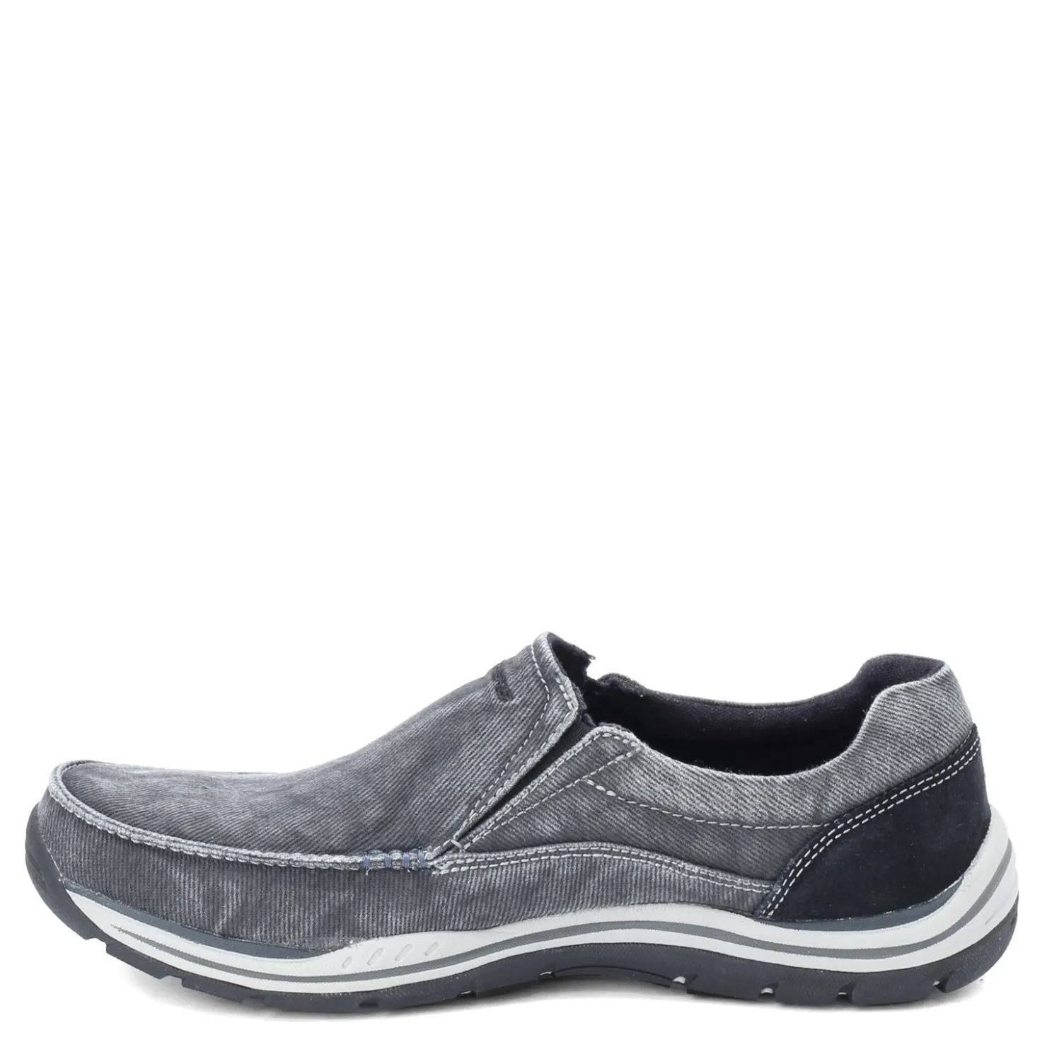 Slip-On Shoes*Skechers Men's , Expected Avillo Slip on Shoe Wide Width Black