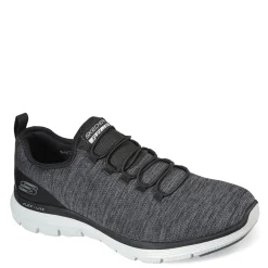 Sneakers & Athletics*Skechers Men's , Flex Advantage 4.0 - Contributor Walking Shoe - Wide Width Black/Grey