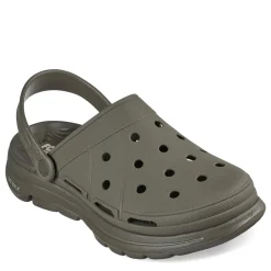 Clogs*Skechers Men's , Foamies: GO WALK 5 - Legendary Clog Olive