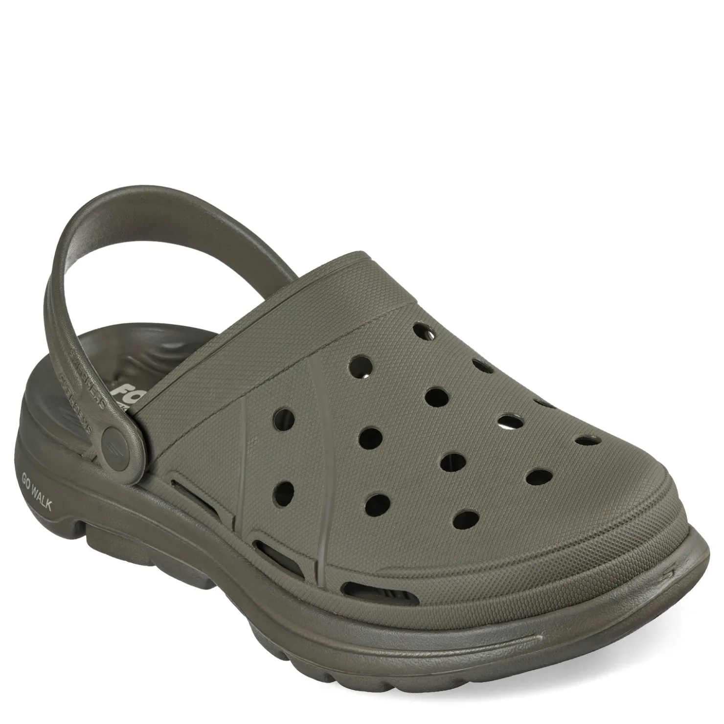 Clogs*Skechers Men's , Foamies: GO WALK 5 - Legendary Clog Olive