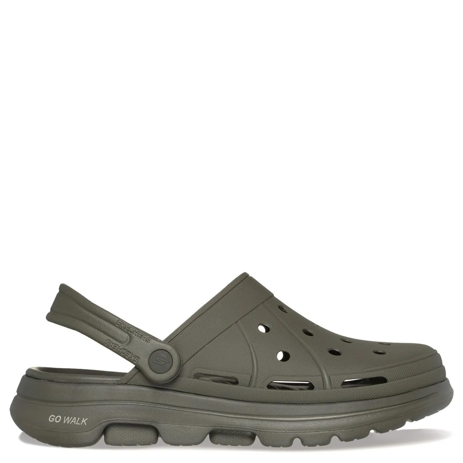 Clogs*Skechers Men's , Foamies: GO WALK 5 - Legendary Clog Olive