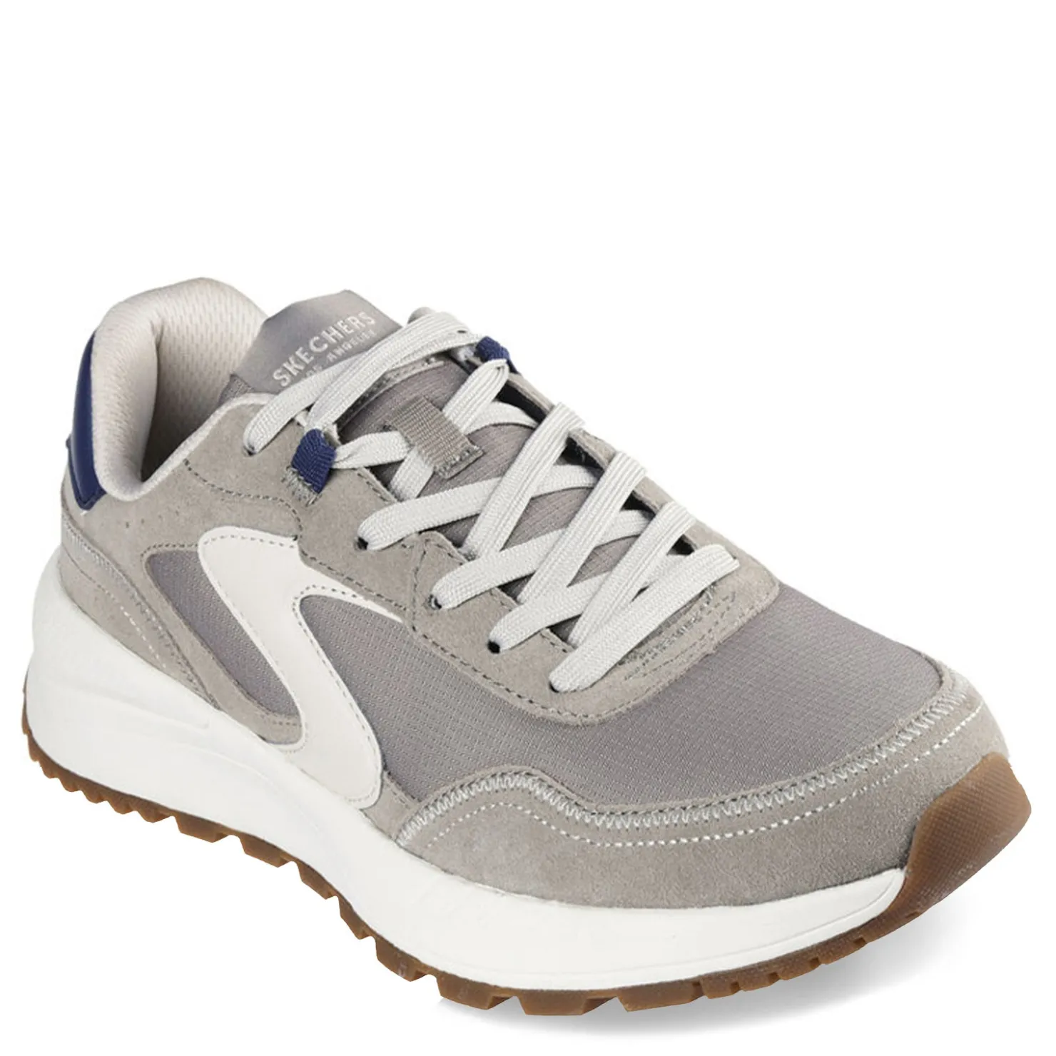 Fashion & Street*Skechers Men's , Fury - Retro Jogger Sneaker Taupe Suede