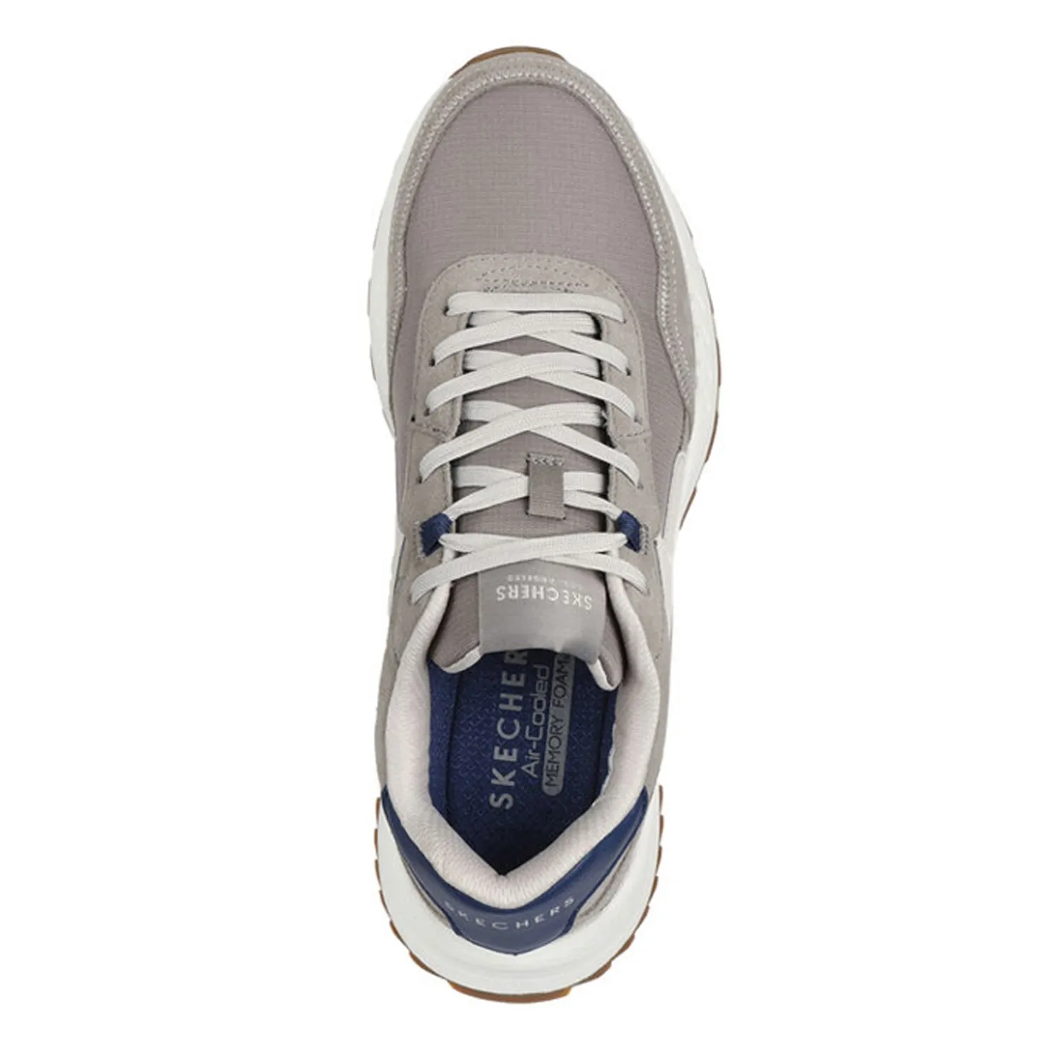 Fashion & Street*Skechers Men's , Fury - Retro Jogger Sneaker Taupe Suede
