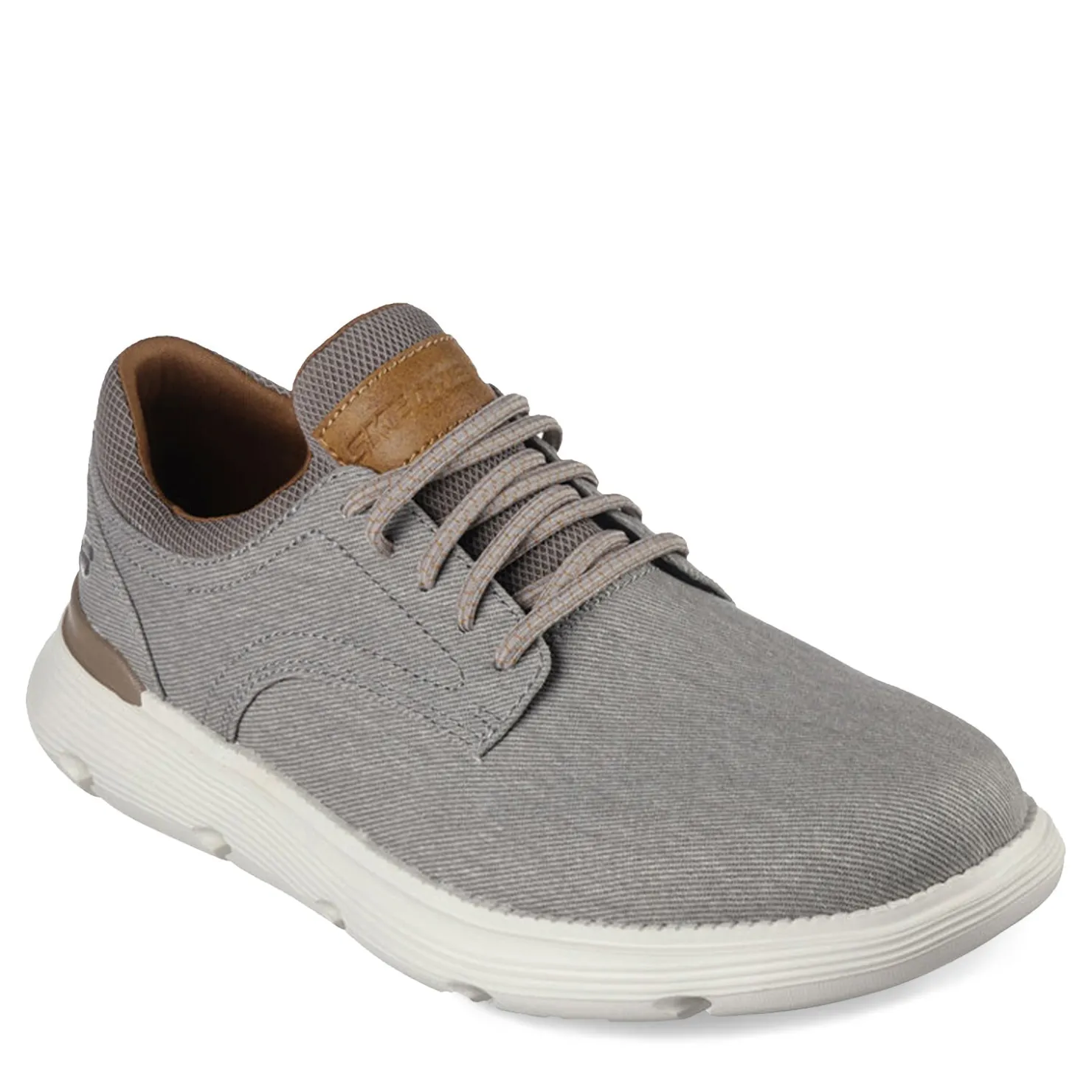 Oxfords*Skechers Men's , Garza Romano Oxford - Wide Width Taupe