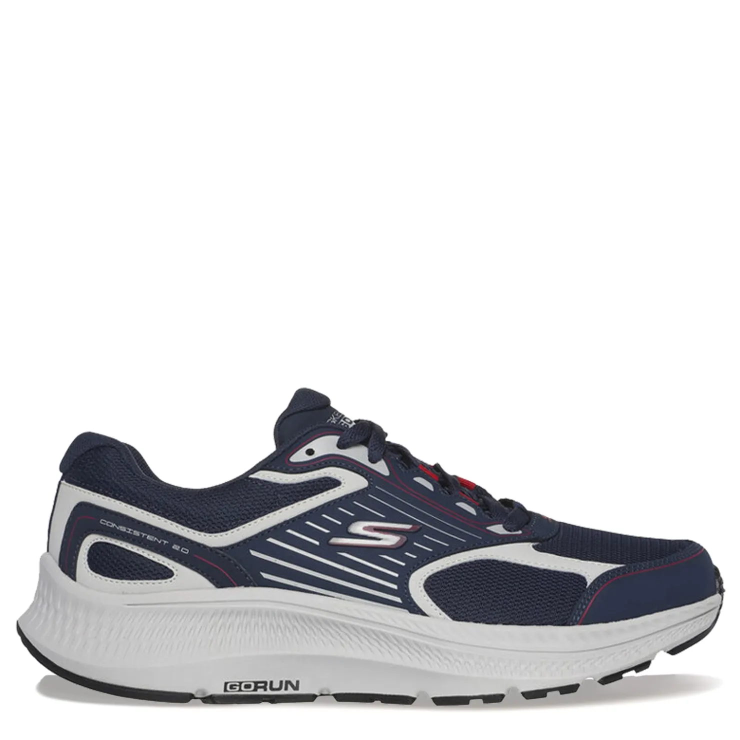 Running*Skechers Men's , GO RUN Consistent 2.0 Running Shoe Navy/Red