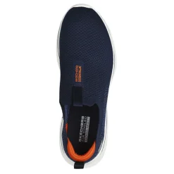 Walking*Skechers Men's , GO WALK 7 Sneaker Navy And Orange